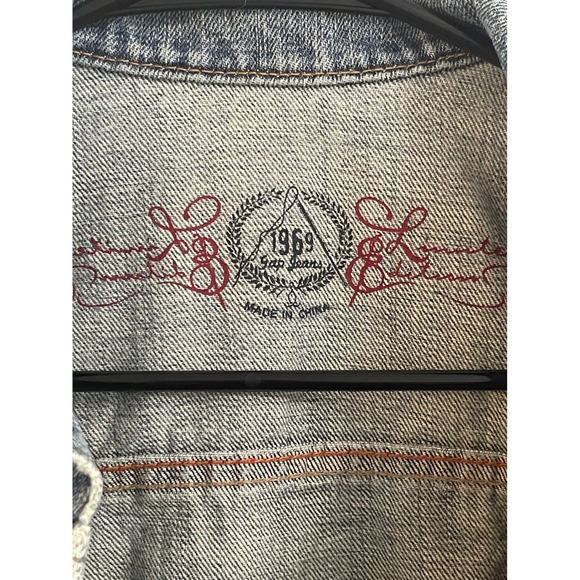 Gap 1969 Denim Trucker Jacket Women's Jean Jacket Vintage 2006 Cotton Size M - Picture 7 of 11